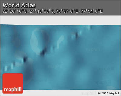Satellite 3D Map of the Area around 22° 3' 23" S, 77° 25' 30" E