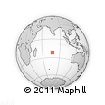 Outline Map of the Area around 22° 3' 23" S, 77° 25' 30" E, rectangular outline