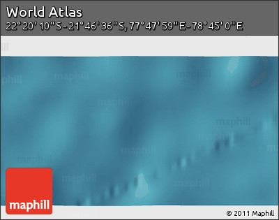 Satellite 3D Map of the Area around 22° 3' 23" S, 78° 16' 30" E