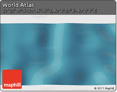 Satellite 3D Map of the Area around 22° 3' 23" S, 82° 31' 30" E