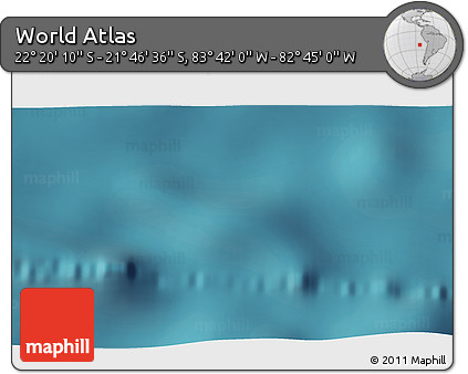 Satellite 3D Map of the Area around 22° 3' 23" S, 83° 13' 29" W