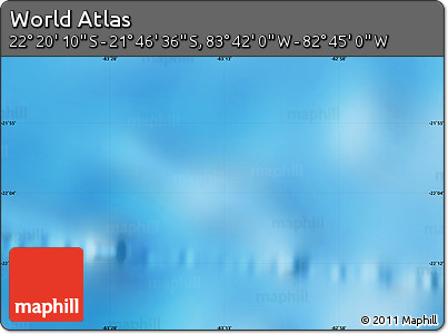 Physical Map of the Area around 22° 3' 23" S, 83° 13' 29" W