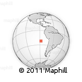 Outline Map of the Area around 22° 3' 23" S, 87° 28' 29" W, rectangular outline