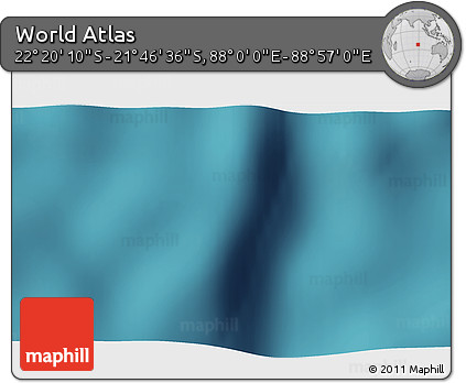 Satellite 3D Map of the Area around 22° 3' 23" S, 88° 28' 29" E