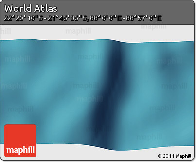 Satellite 3D Map of the Area around 22° 3' 23" S, 88° 28' 29" E