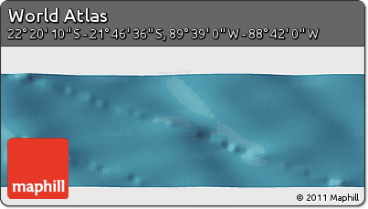 Satellite Panoramic Map of the Area around 22° 3' 23" S, 89° 10' 30" W