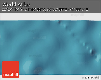 Satellite 3D Map of the Area around 22° 3' 23" S, 91° 1' 30" E