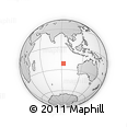 Outline Map of the Area around 22° 3' 23" S, 92° 43' 29" E, rectangular outline