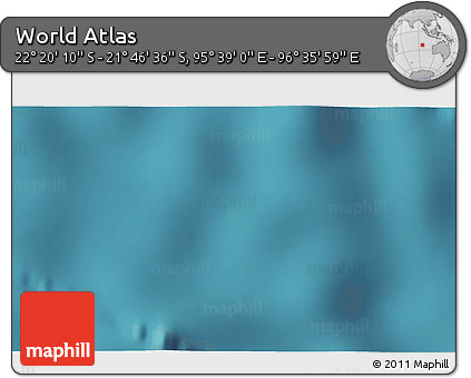 Satellite 3D Map of the Area around 22° 3' 23" S, 96° 7' 30" E