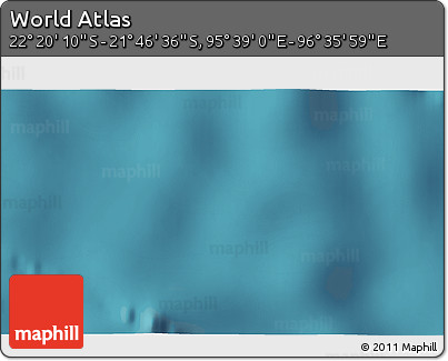 Satellite 3D Map of the Area around 22° 3' 23" S, 96° 7' 30" E