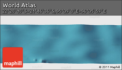Satellite Panoramic Map of the Area around 22° 3' 23" S, 96° 7' 30" E