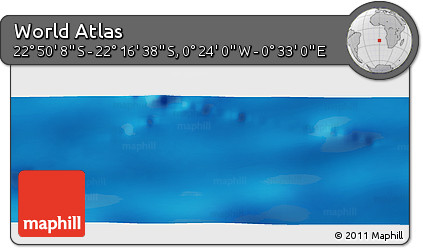Physical Panoramic Map of the Area around 22° 33' 23" S, 0° 4' 30" E