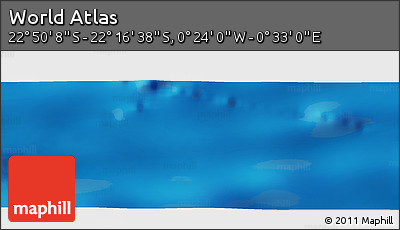Physical Panoramic Map of the Area around 22° 33' 23" S, 0° 4' 30" E