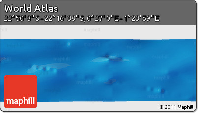 Physical Panoramic Map of the Area around 22° 33' 23" S, 0° 55' 29" E
