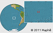 Satellite Location Map of the area around 22° 33' 23" S, 106° 10' 30" W
