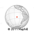 Outline Map of the Area around 22° 33' 23" S, 106° 10' 30" W, rectangular outline
