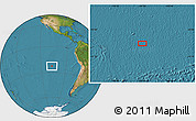 Satellite Location Map of the area around 22° 33' 23" S, 107° 1' 30" W