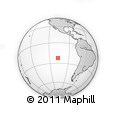 Outline Map of the Area around 22° 33' 23" S, 107° 1' 30" W, rectangular outline
