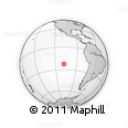Outline Map of the Area around 22° 33' 23" S, 107° 52' 30" W, rectangular outline