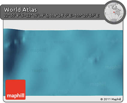 Satellite 3D Map of the Area around 22° 33' 23" S, 108° 52' 30" E