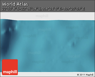 Satellite 3D Map of the Area around 22° 33' 23" S, 108° 52' 30" E