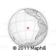 Outline Map of the Area around 22° 33' 23" S, 111° 16' 30" W, rectangular outline