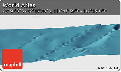 Satellite Panoramic Map of the Area around 22° 33' 23" S, 112° 16' 30" E