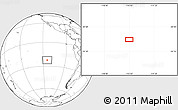 Blank Location Map of the area around 22° 33' 23" S, 114° 40' 30" W