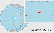 Gray Location Map of the area around 22° 33' 23" S, 115° 31' 30" W