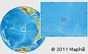 Physical Location Map of the area around 22° 33' 23" S, 115° 31' 30" W