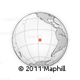 Outline Map of the Area around 22° 33' 23" S, 115° 31' 30" W, rectangular outline