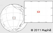 Blank Location Map of the area around 22° 33' 23" S, 116° 22' 30" W
