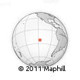 Outline Map of the Area around 22° 33' 23" S, 116° 22' 30" W, rectangular outline