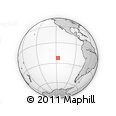 Outline Map of the Area around 22° 33' 23" S, 117° 13' 29" W, rectangular outline