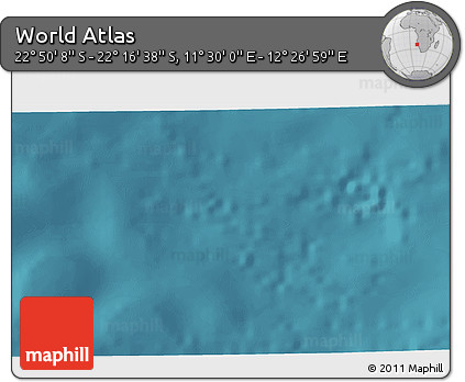 Satellite 3D Map of the Area around 22° 33' 23" S, 11° 58' 29" E