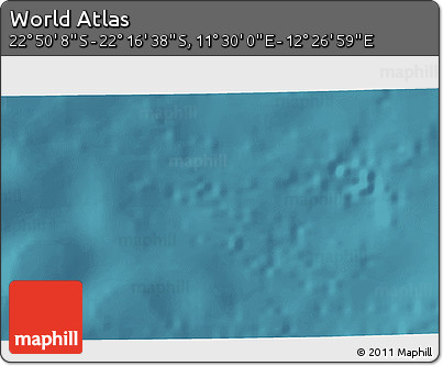 Satellite 3D Map of the Area around 22° 33' 23" S, 11° 58' 29" E