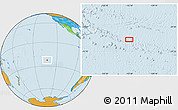 Political Location Map of the area around 22° 33' 23" S, 132° 31' 30" W