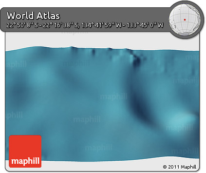 Satellite 3D Map of the Area around 22° 33' 23" S, 134° 13' 29" W