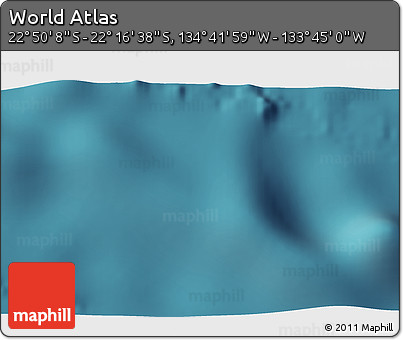 Satellite 3D Map of the Area around 22° 33' 23" S, 134° 13' 29" W