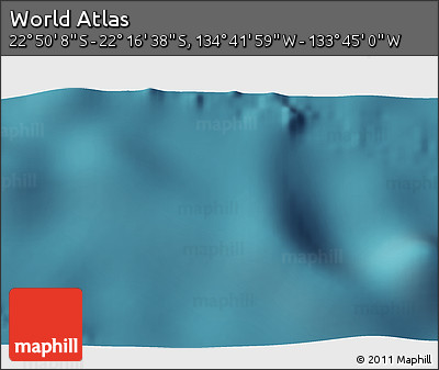Satellite 3D Map of the Area around 22° 33' 23" S, 134° 13' 29" W