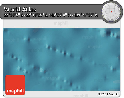 Satellite 3D Map of the Area around 22° 33' 23" S, 140° 10' 30" W
