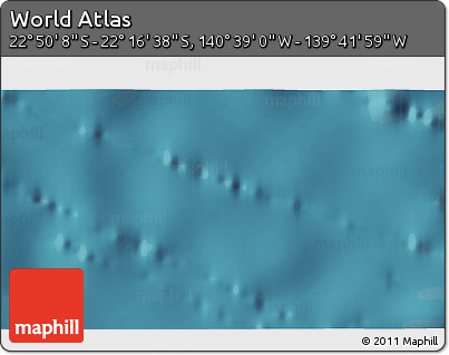 Satellite 3D Map of the Area around 22° 33' 23" S, 140° 10' 30" W