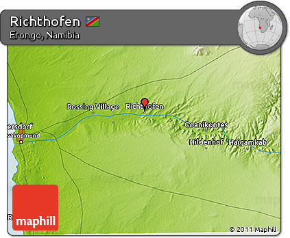 Physical 3D Map of Richthofen