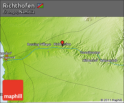 Physical 3D Map of Richthofen