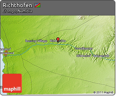 Physical 3D Map of Richthofen