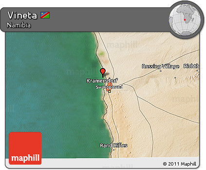Satellite 3D Map of Vineta