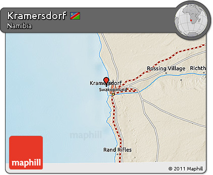 Shaded Relief 3D Map of Kramersdorf
