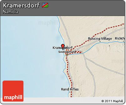 Shaded Relief 3D Map of Kramersdorf