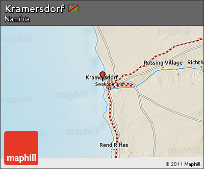 Shaded Relief 3D Map of Kramersdorf