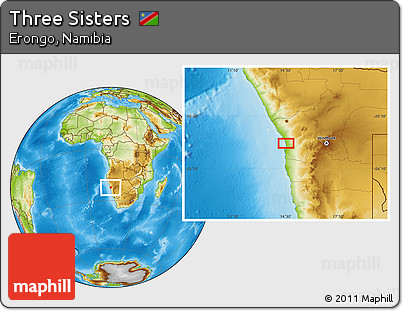 Physical Location Map of Three Sisters